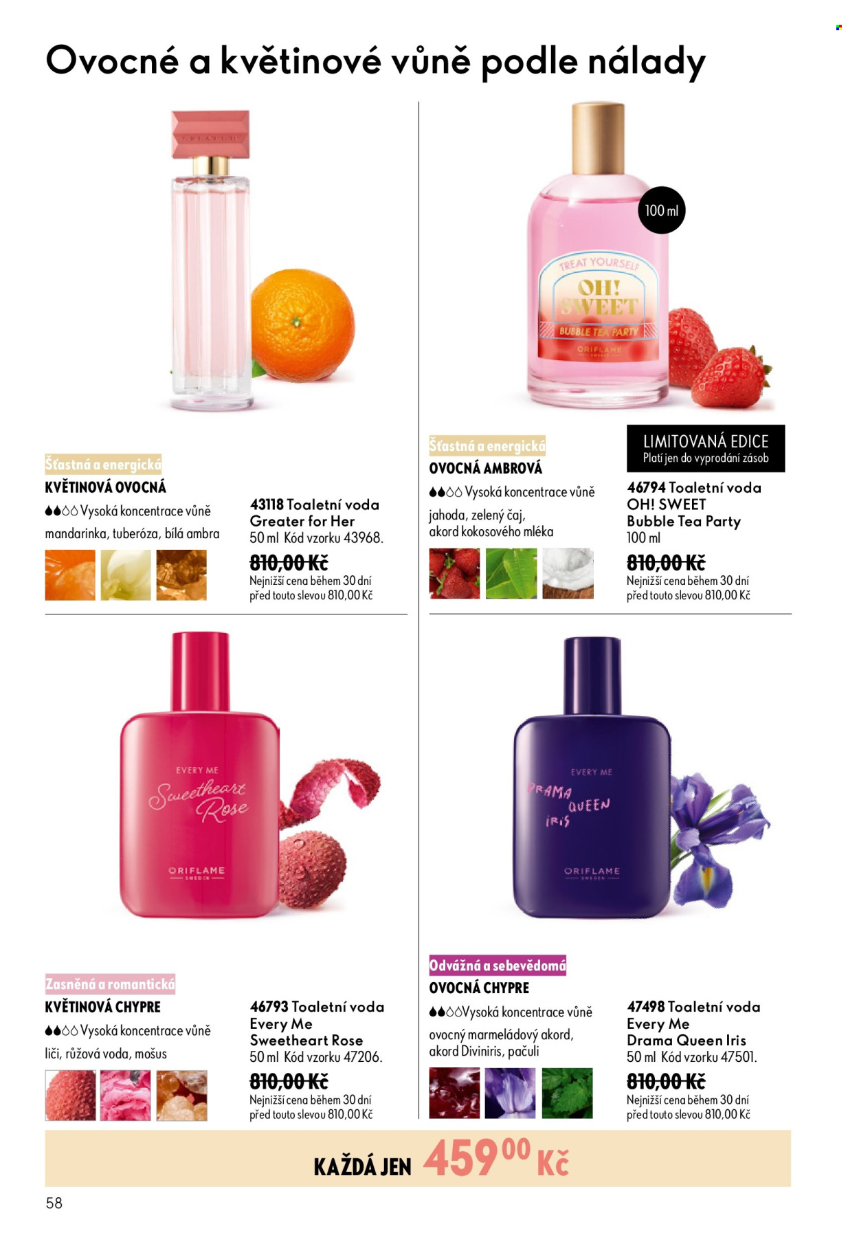 Leták ORIFLAME - 8. 7. 2026 - 28. 7. 2026. Strana 58