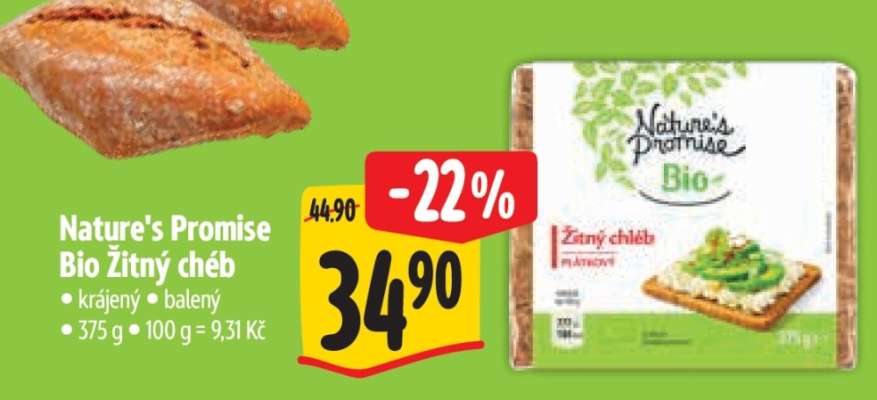 Nature‘s Promise Bio Žitný chléb