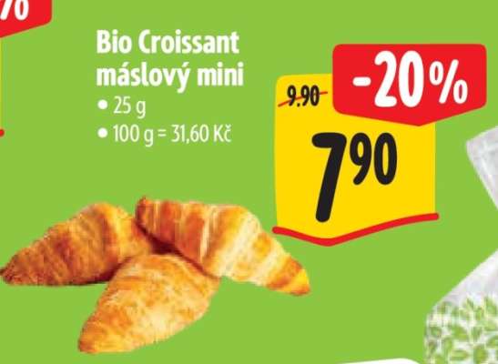 Bio Croissant máslový mini