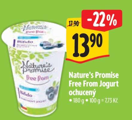 Nature’s Promise Free from Jogurt ochucený