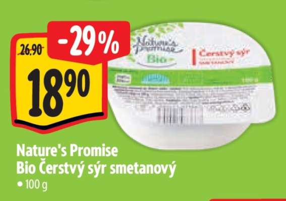 Nature's Promise Bio Čerstvý sýr smetanový