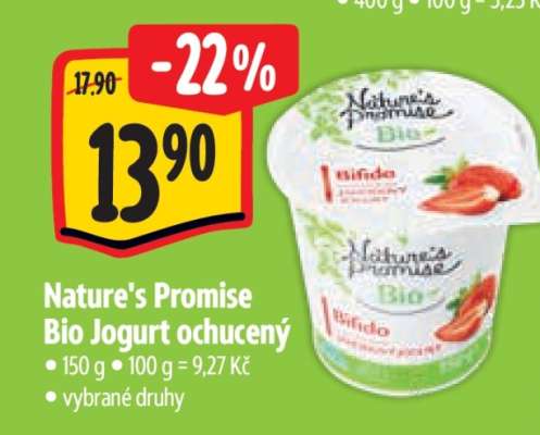 Nature’s Promise Bio Jogurt ochucený