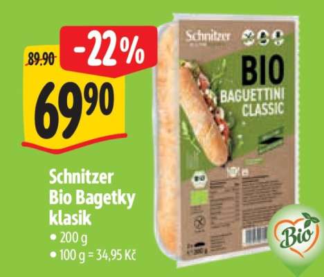 Schnitzer Bio Bagetky klasik