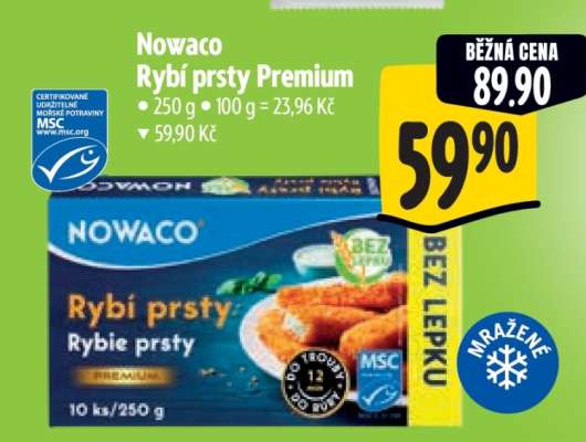 Nowaco rybí prsty Prémium
