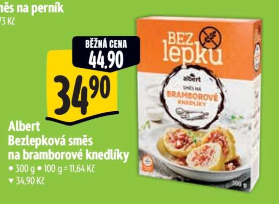 Albert Bezlepková směs na bramborové knedlíky