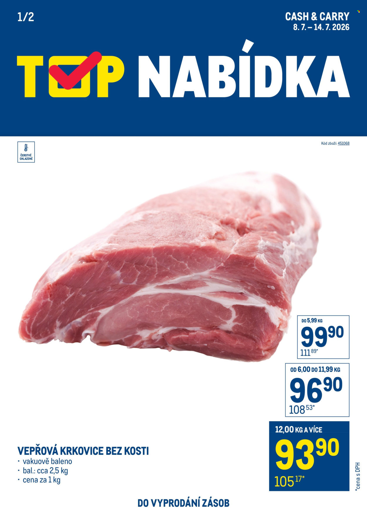 Leták MAKRO - 8. 7. 2026 - 14. 7. 2026. Strana 1