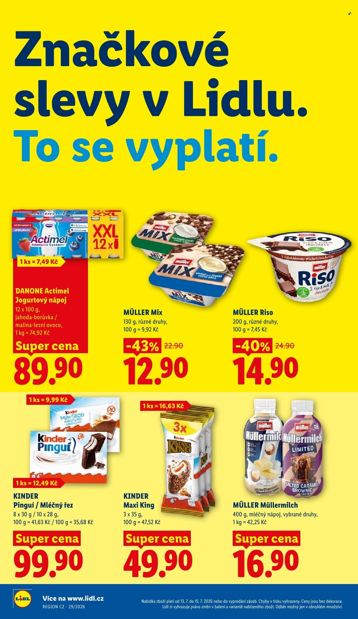 Leták Lidl - 13. 7. 2026 - 15. 7. 2026. Strana 18