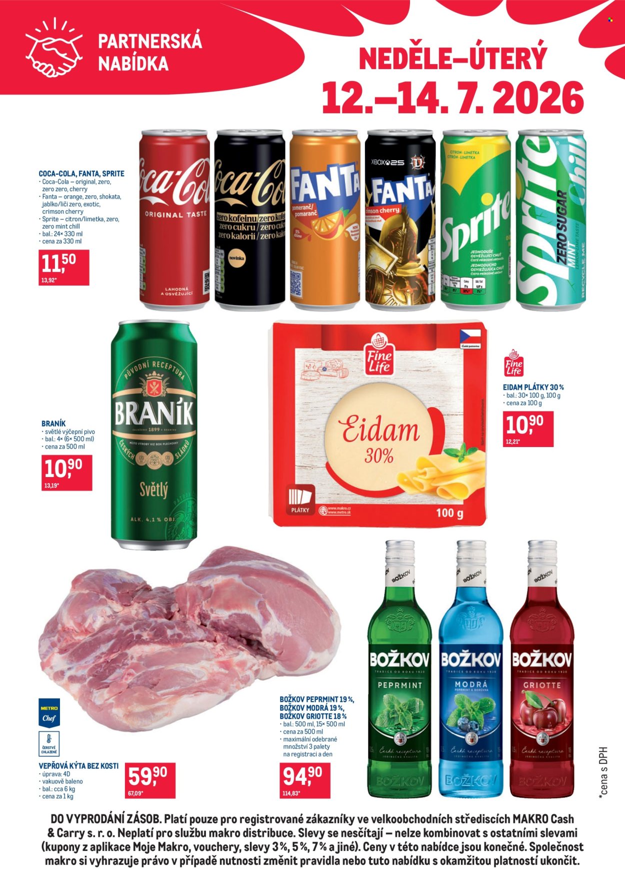 Leták MAKRO - 12. 7. 2026 - 14. 7. 2026. Strana 1