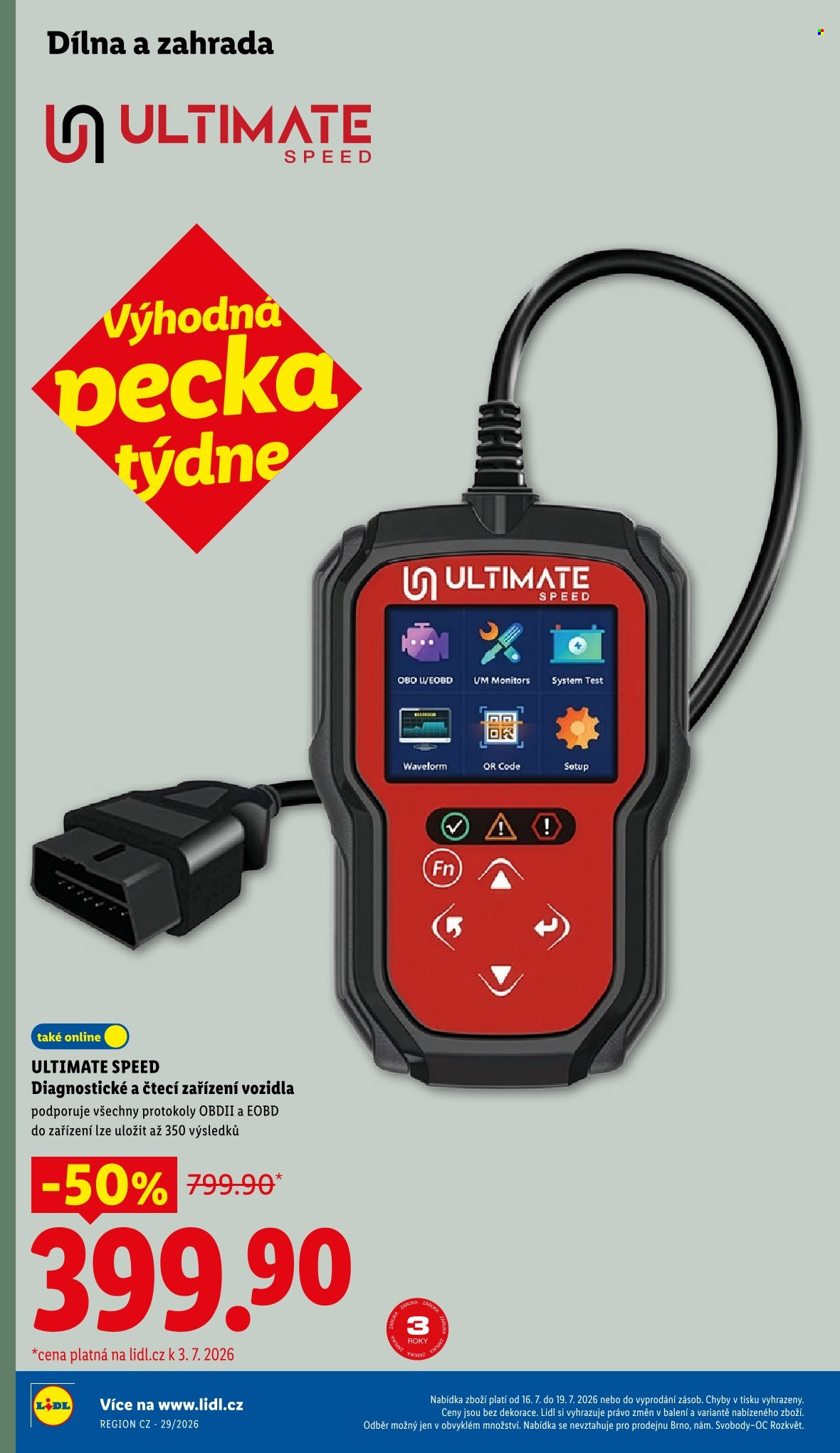 Leták Lidl - 16. 7. 2026 - 19. 7. 2026. Strana 12