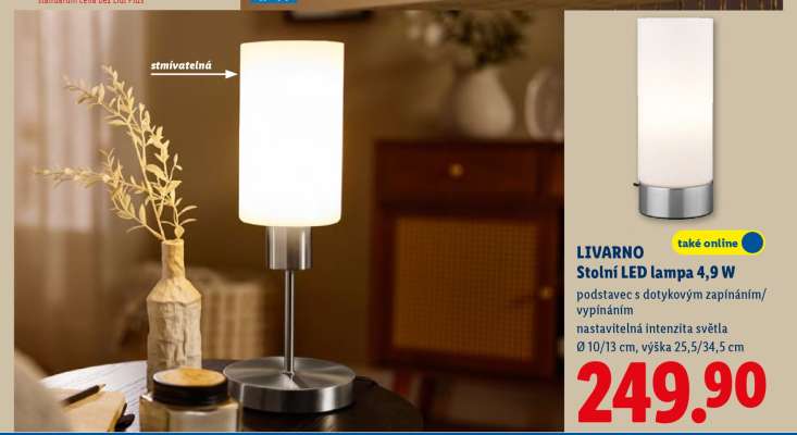 LIVARNO Stolní LED lampa 4,9 W