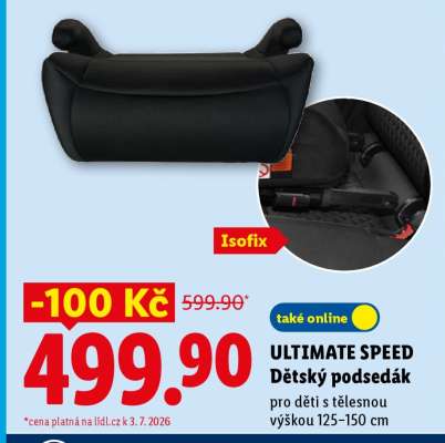 Ultimate speed Dětský podsedák