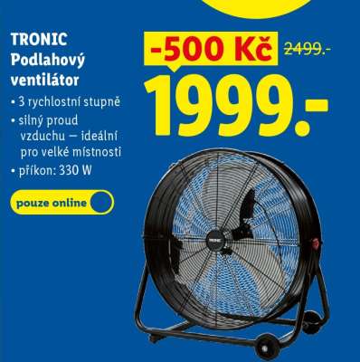 TRONIC Podlahový ventilátor