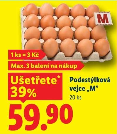 Podestýlková vejce M