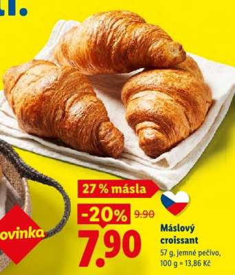Máslový croissant