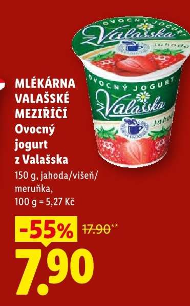 MLÉKÁRNA VALAŠSKÉ MEZIŘÍČÍ Ovocný jogurt z Valašska