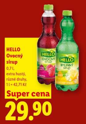 Hello Ovocný sirup
