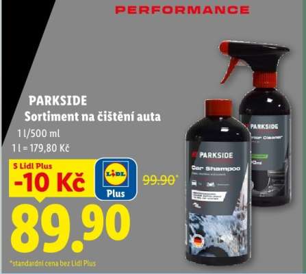 PARKSIDE Sortiment na čištění auta