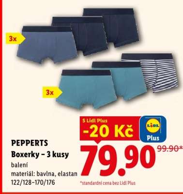 PEPPERTS Boxerky – 3 kusy