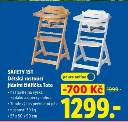 SAFETY 1ST Dětská rostoucí jídelní židlička Toto