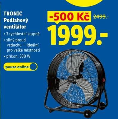 TRONIC Podlahový ventilátor