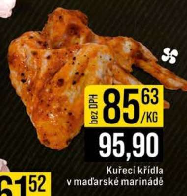 Kuřecí křídla v maďarské marinádě