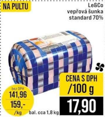 Le&Co vepřová šunka standard 70%