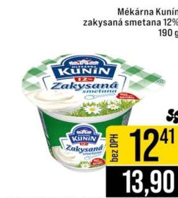 Mékárna Kunín zakysaná smetana 12%