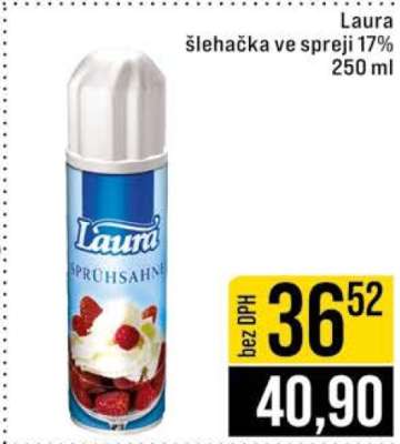 Laura šlehačka ve spreji 17%