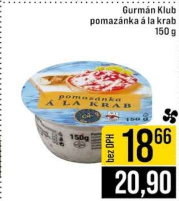 GURMÁN KLUB Pomazánka à la krab