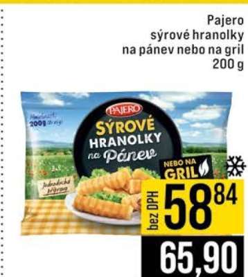 Pajero sýrové hranolky na pánev nebo na gril