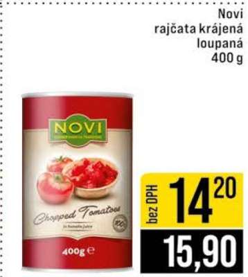 Novi rajčata krájená loupaná 400 g