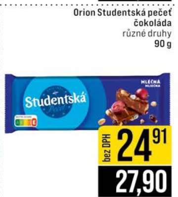 Orion Studentská pečeť čokoláda