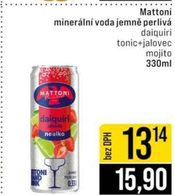 Mattoni minerální voda jemně perlivá