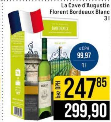 La Cave d'Augustin Florent Bordeaux Blanc