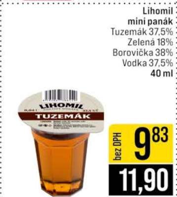 Lihomil mini panák