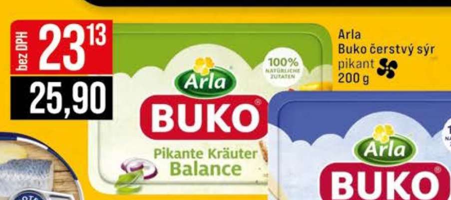 Arla Buko čerstvý sýr pikant