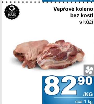 Vepřové koleno bez kosti, s kůží