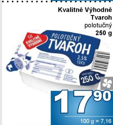 Kvalitně Výhodně tvaroh