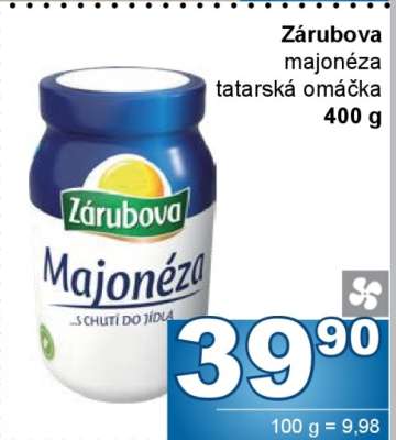 ZÁRUBOVA Majonéza/ Tatarská omáčka