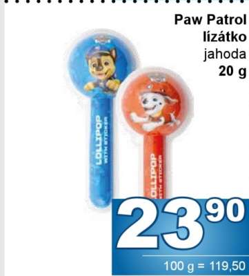 Paw Patrol lízátko