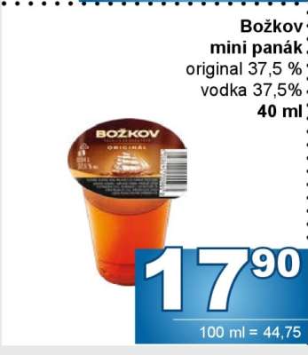 Božkov mini panák