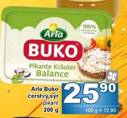 Arla Buko čerstvý sýr pikant