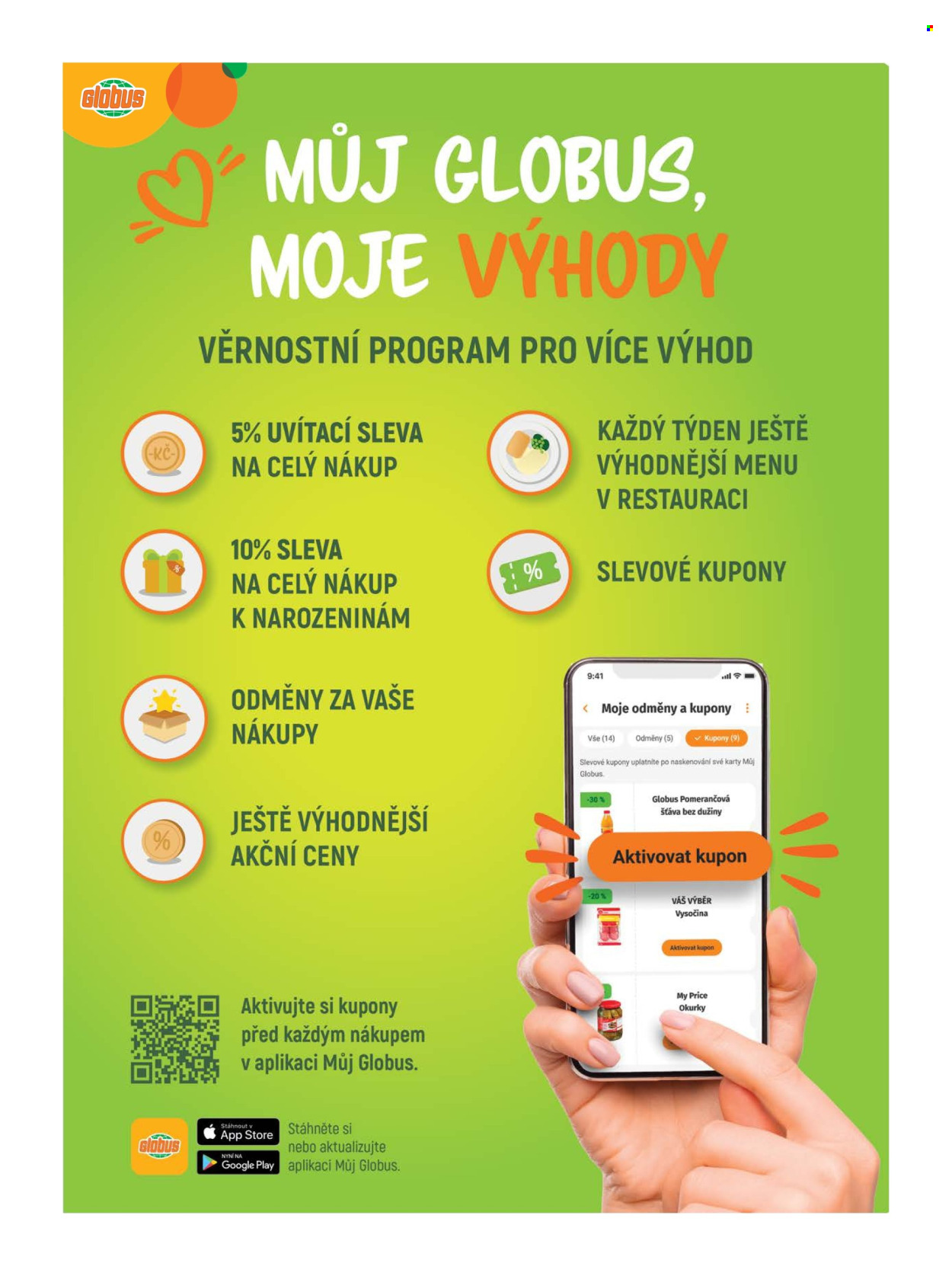 Leták Globus - 15. 7. 2026 - 21. 7. 2026. Strana 9