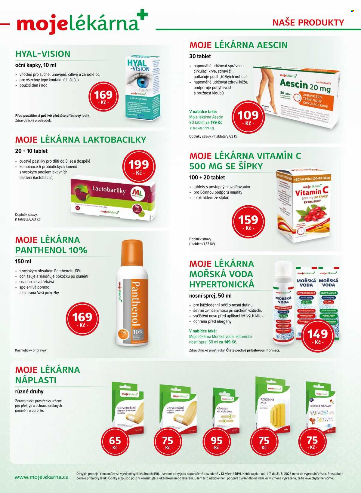 Leták mojelekarna.cz - 11. 7. 2026 - 31. 8. 2026. Strana 8