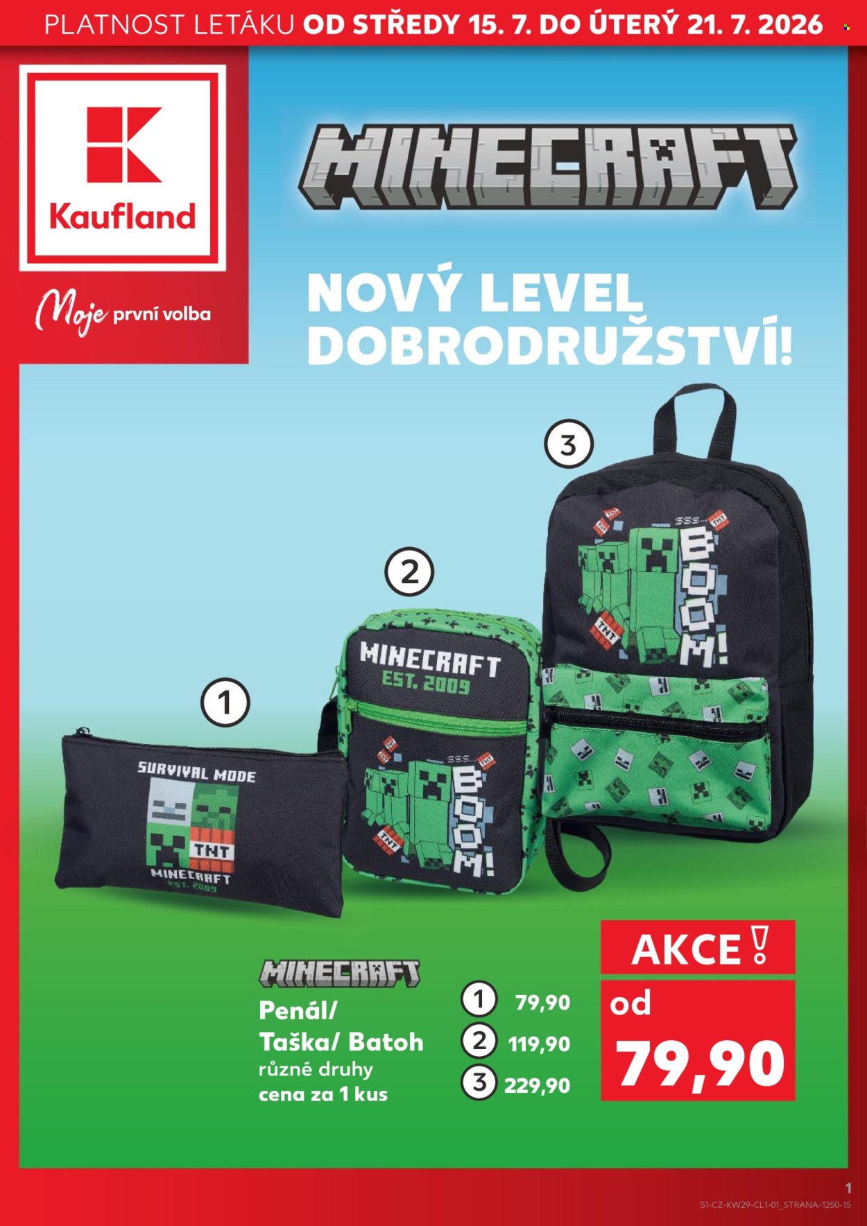 Leták Kaufland - 15. 7. 2026 - 21. 7. 2026. Strana 1