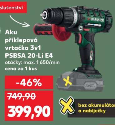Aku příklepová vrtačka 3v1 PSBSA 20-Li E4