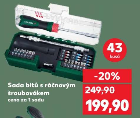Sada bitů s ráčnovým šroubovákem
