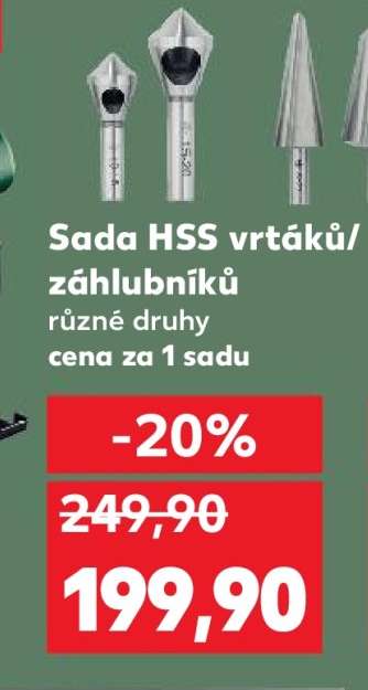 Sada HSS vrtáků/záhlubníků