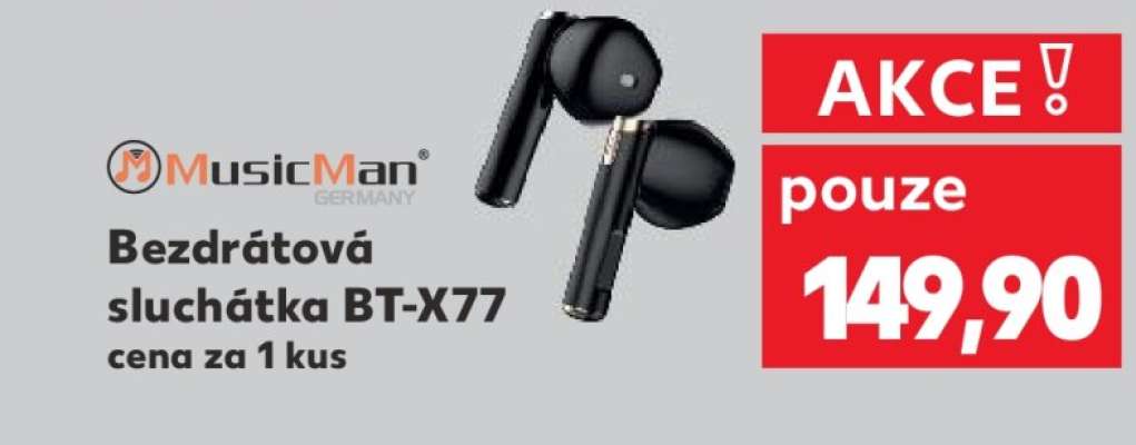 Bezdrátová sluchátka BT-X77
