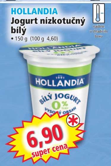 HOLLANDIA JOGURT NÍZKOTUČNÝ BÍLÝ